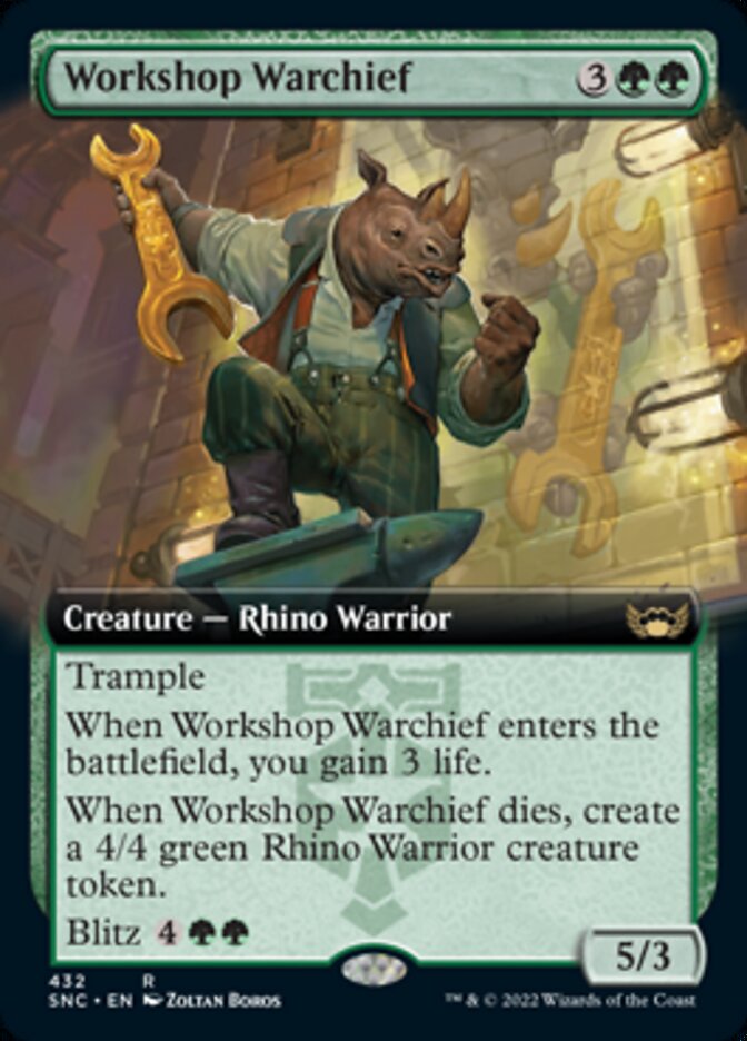 Workshop Warchief - [Foil, Extended Art] Streets of New Capenna (SNC)