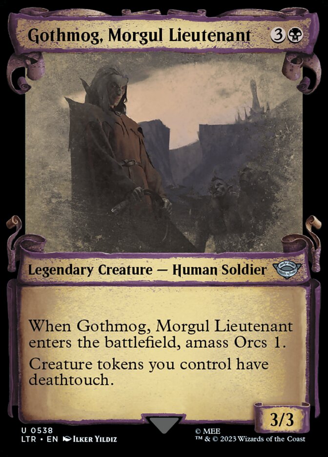 Gothmog, Morgul Lieutenant - [Foil, Showcase Scroll] The Lord of the Rings: Tales of Middle-earth (LTR)