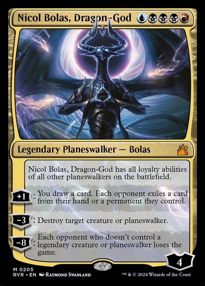 Nicol Bolas, Dragon-God - [Foil] Ravnica Remastered (RVR)