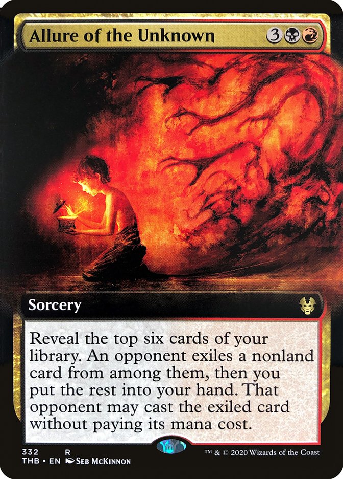 Allure of the Unknown - [Foil, Extended Art] Theros Beyond Death (THB)