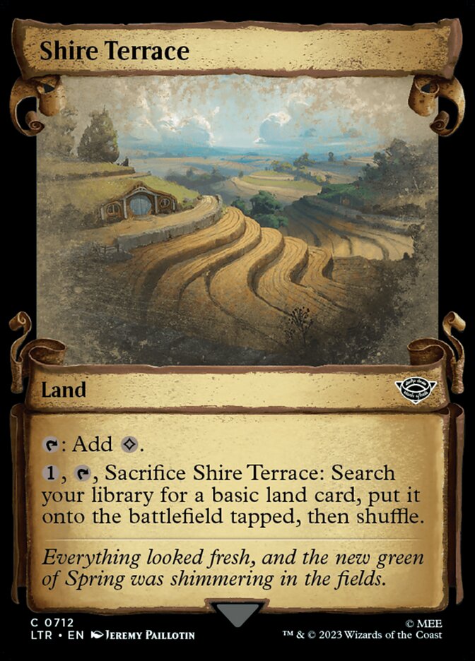 Shire Terrace - [Foil, Showcase Scroll] The Lord of the Rings: Tales of Middle-earth (LTR)