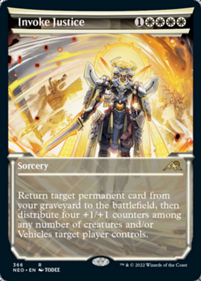 Invoke Justice - [Foil, Showcase] Kamigawa: Neon Dynasty (NEO)