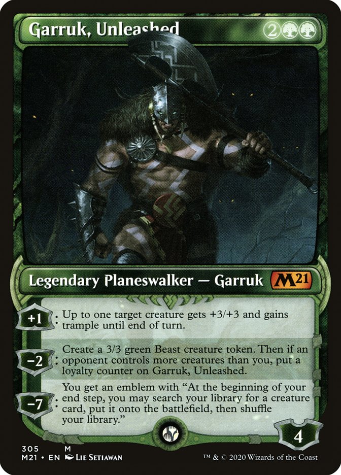 Garruk, Unleashed - [Foil, Showcase] Core Set 2021 (M21)