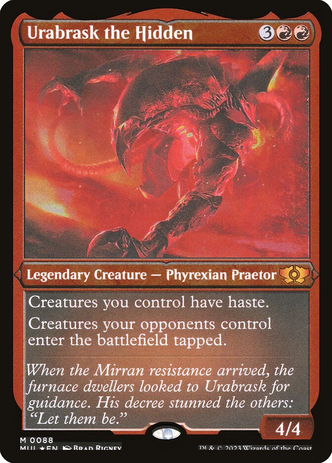 Urabrask the Hidden - [Etched Foil] Multiverse Legends (MUL)