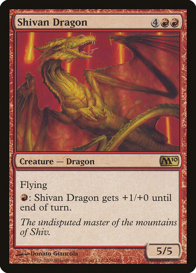 Shivan Dragon - [Foil] Magic 2010 (M10)