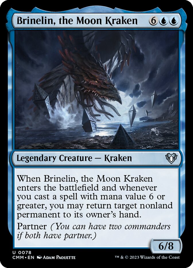 Brinelin, the Moon Kraken - [Foil] Commander Masters (CMM)