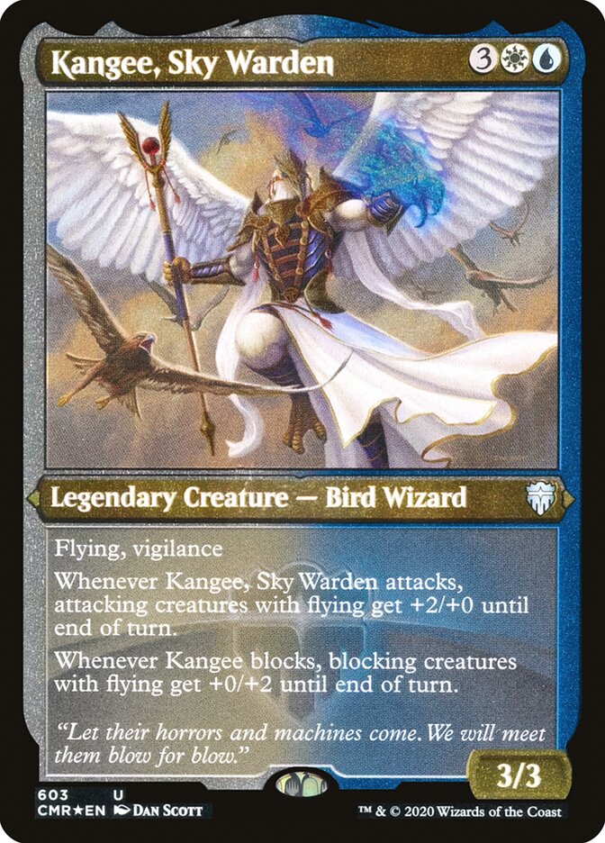 Kangee, Sky Warden - [Etched Foil] Commander Legends (CMR)