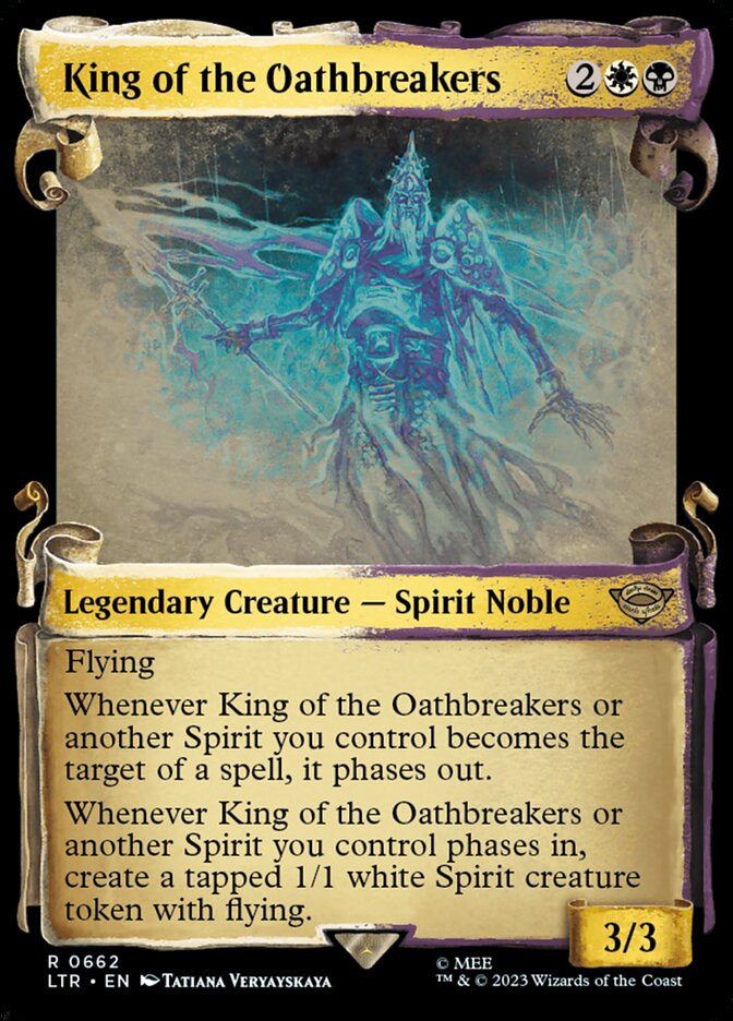 King of the Oathbreakers - [Foil, Showcase Scroll] The Lord of the Rings: Tales of Middle-earth (LTR)