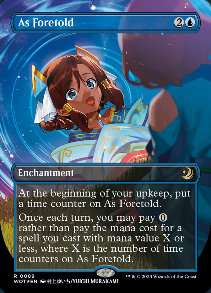 As Foretold - [Confetti Foil, Borderless] Wilds of Eldraine: Enchanting Tales (WOT)