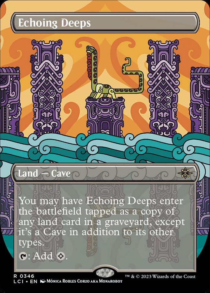 Echoing Deeps - [Foil, Borderless] The Lost Caverns of Ixalan (LCI)