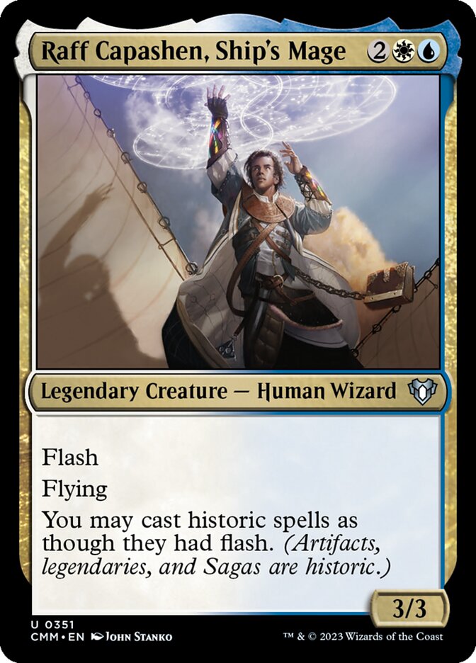 Raff Capashen, Ship's Mage - [Foil] Commander Masters (CMM)