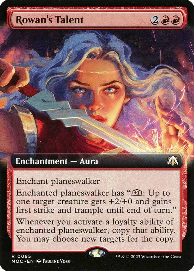 Rowan's Talent - [Foil, Extended Art] March of the Machine Commander (MOC)