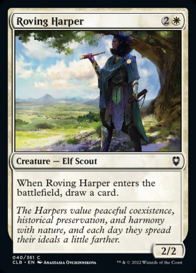 Roving Harper - [Foil] Commander Legends: Battle for Baldur's Gate (CLB)