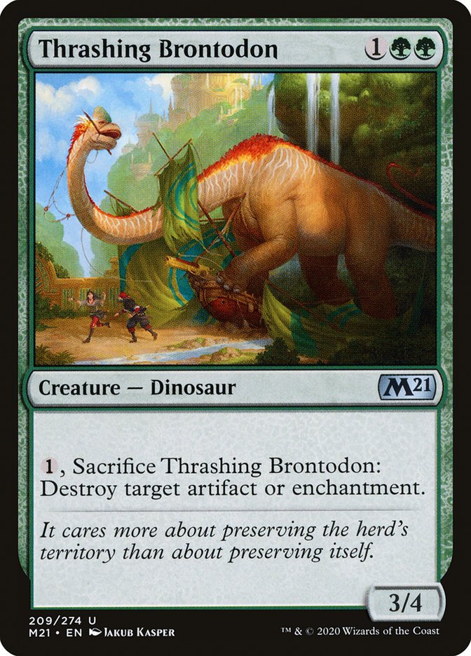 Thrashing Brontodon - [Foil] Core Set 2021 (M21)