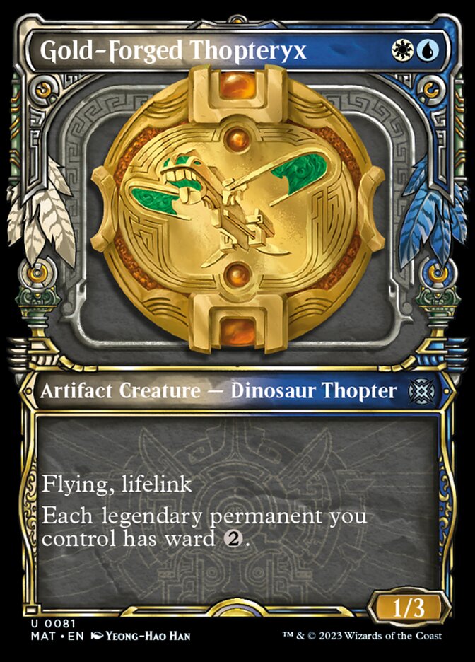 Gold-Forged Thopteryx - [Foil, Showcase] March of the Machine: The Aftermath (MAT)