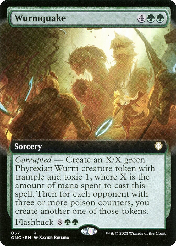Wurmquake - [Extended Art] Phyrexia: All Will Be One Commander (ONC)