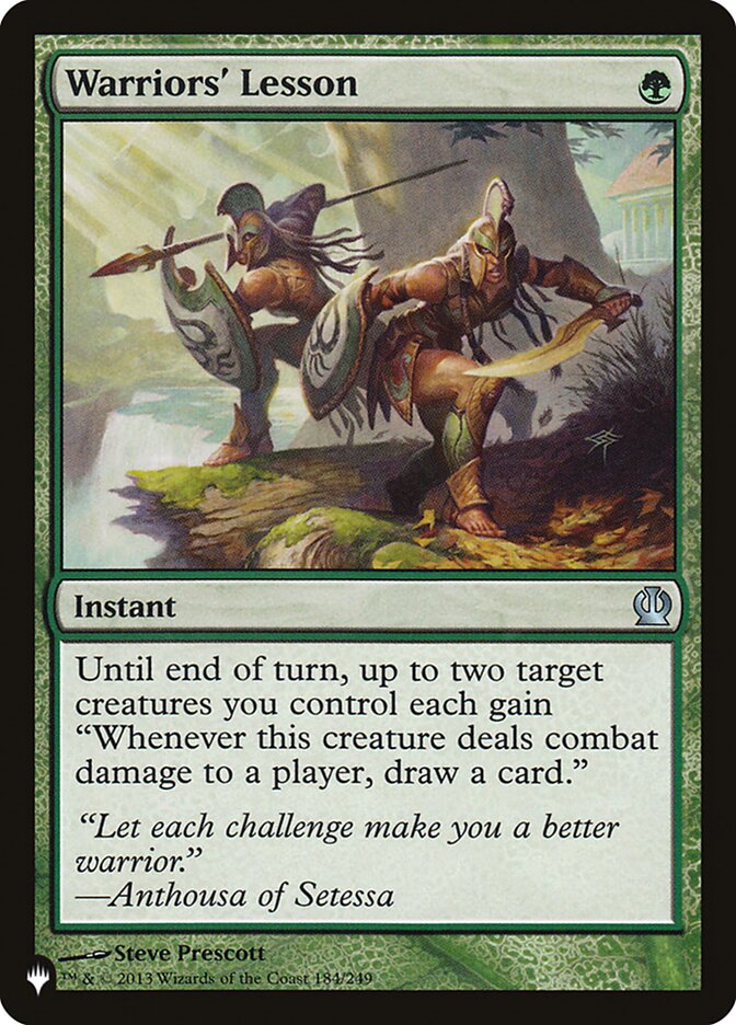Warriors' Lesson - [Foil] The List (PLIST)