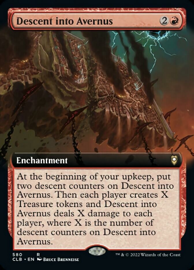Descent into Avernus - [Foil, Extended Art] Commander Legends: Battle for Baldur's Gate (CLB)