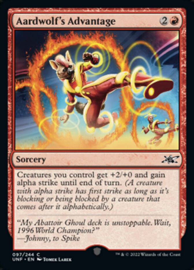 Aardwolf's Advantage - [Foil] Unfinity (UNF)