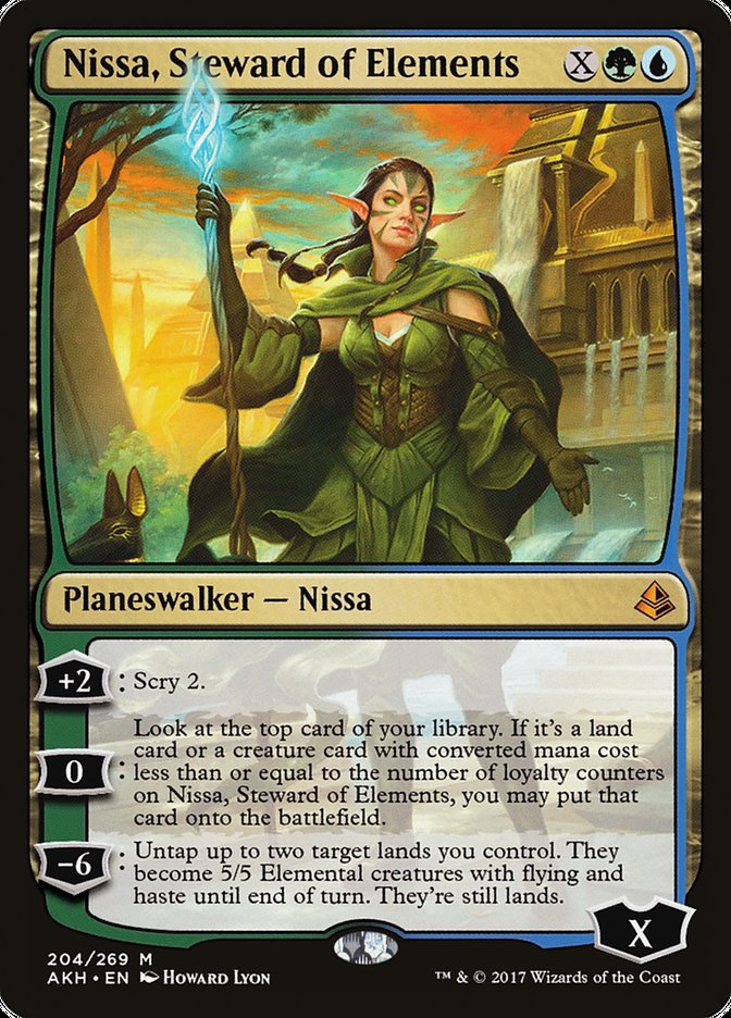 Nissa, Steward of Elements - [Foil] Amonkhet (AKH)