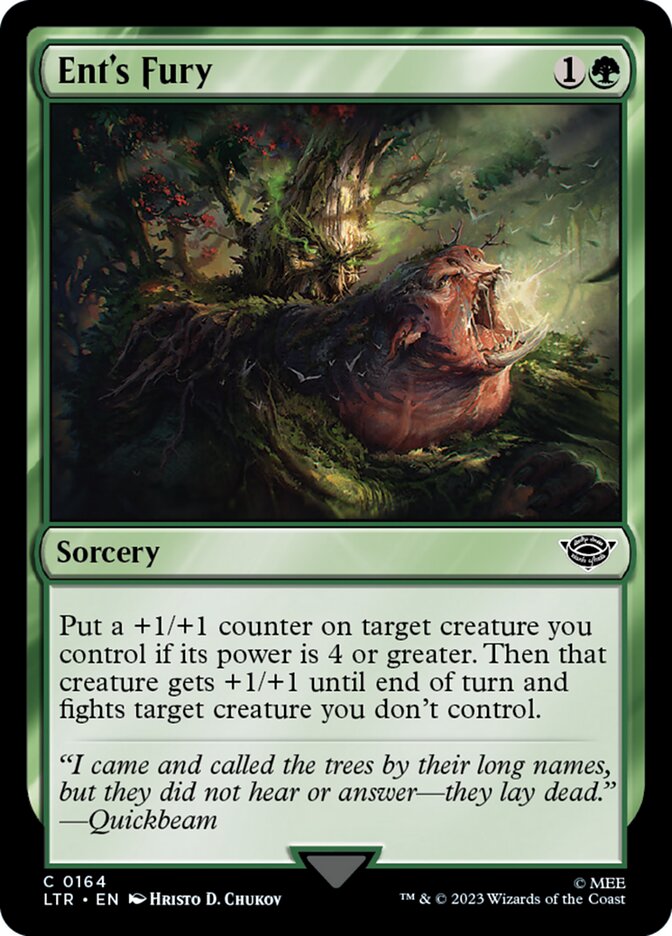 Ent's Fury - [Foil] The Lord of the Rings: Tales of Middle-earth (LTR)