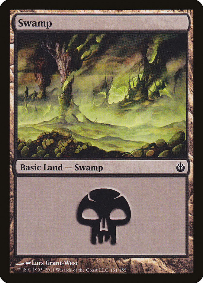 Swamp (151) - [Foil] Mirrodin Besieged (MBS)