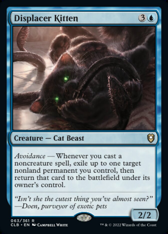 Displacer Kitten - [Foil] Commander Legends: Battle for Baldur's Gate (CLB)