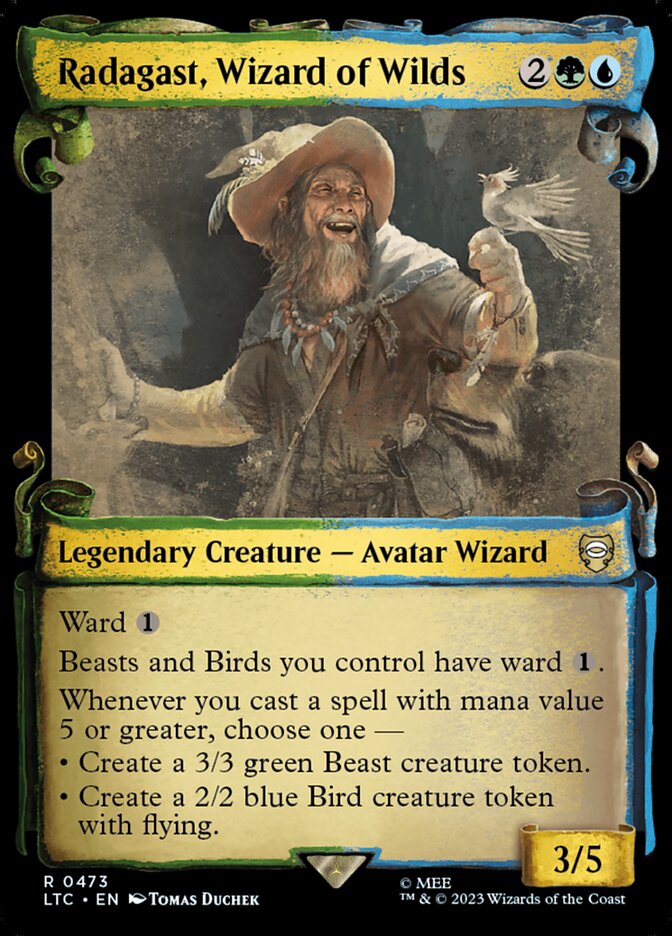 Radagast, Wizard of Wilds - [Foil, Showcase Scroll] Tales of Middle-earth Commander (LTC)