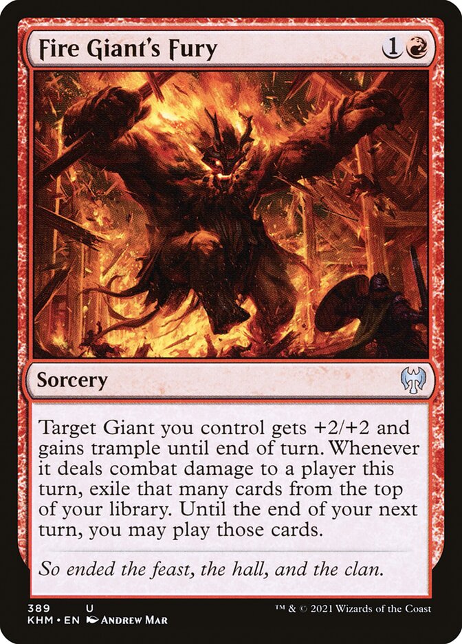 Fire Giant's Fury - [Foil] Kaldheim (KHM)
