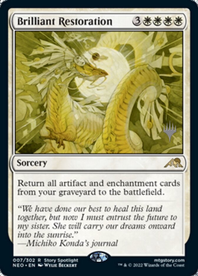 Brilliant Restoration - [Promo] Kamigawa: Neon Dynasty Promos (PNEO)
