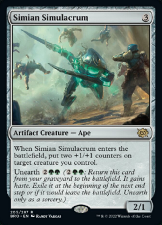 Simian Simulacrum - [Foil] The Brothers' War (BRO)