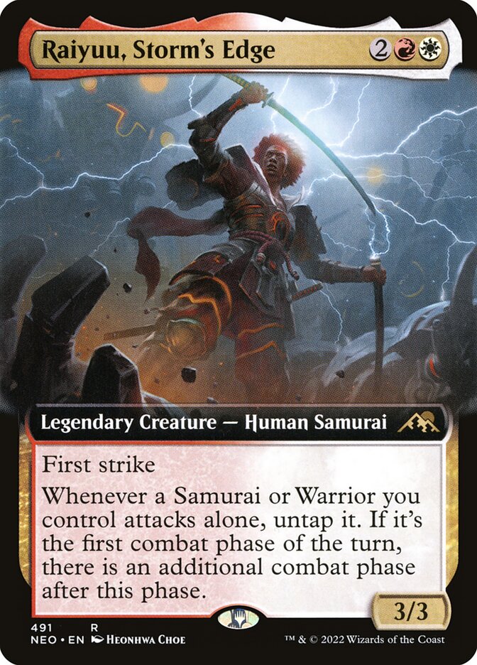Raiyuu, Storm's Edge - [Foil, Extended Art] Kamigawa: Neon Dynasty (NEO)