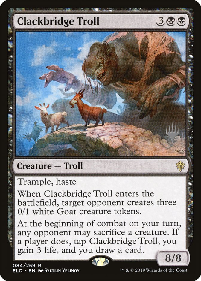 Clackbridge Troll - [Promo] Throne of Eldraine Promos (PELD)