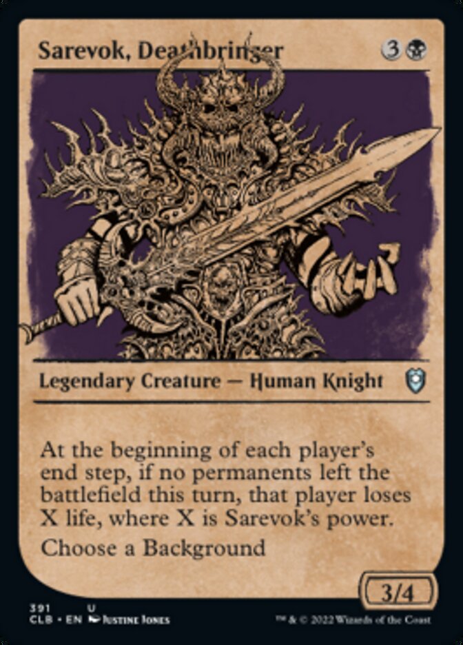 Sarevok, Deathbringer - [Foil, Showcase] Commander Legends: Battle for Baldur's Gate (CLB)