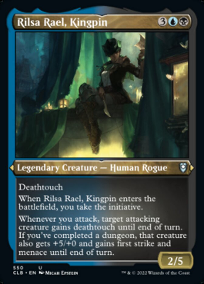 Rilsa Rael, Kingpin - [Etched Foil] Commander Legends: Battle for Baldur's Gate (CLB)
