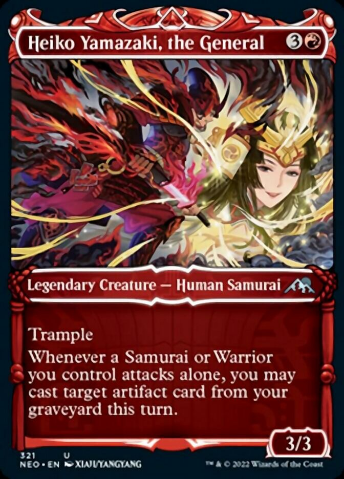 Heiko Yamazaki, the General - [Foil, Showcase] Kamigawa: Neon Dynasty (NEO)