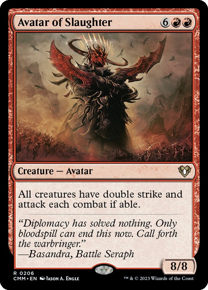 Avatar of Slaughter - [Foil] Commander Masters (CMM)