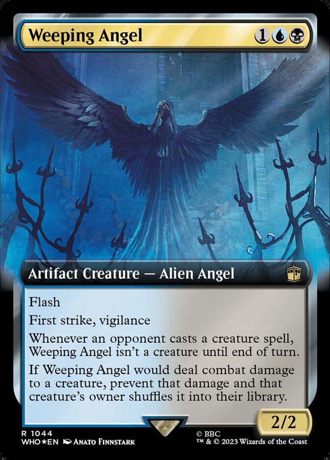 Weeping Angel - [Surge Foil, Extended Art] Doctor Who (WHO)