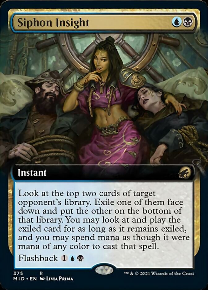 Siphon Insight - [Extended Art] Innistrad: Midnight Hunt (MID)