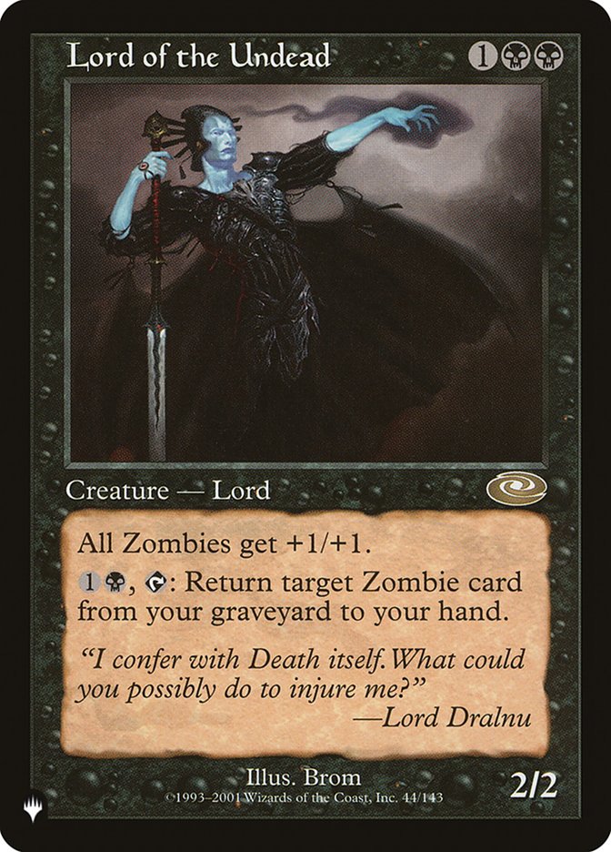 Lord of the Undead - [Retro Frame] The List (PLIST)