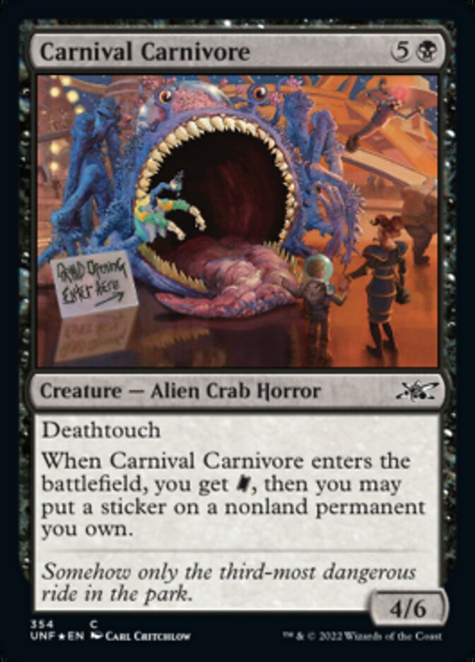 Carnival Carnivore - [Galaxy Foil] Unfinity (UNF)