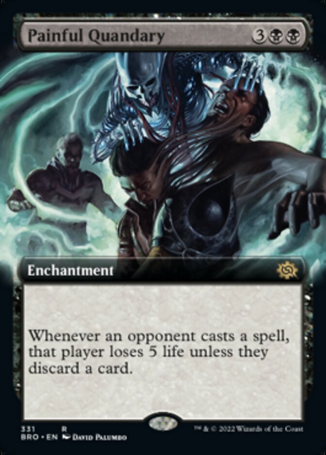 Painful Quandary - [Foil, Extended Art] The Brothers' War (BRO)