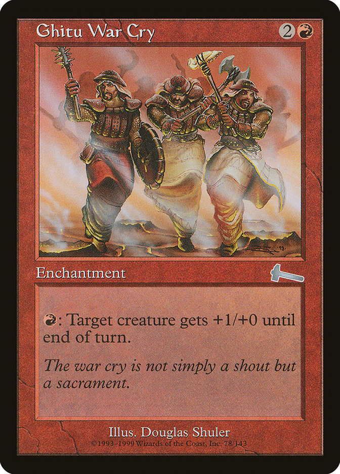 Ghitu War Cry - [Foil] Urza's Legacy (ULG)