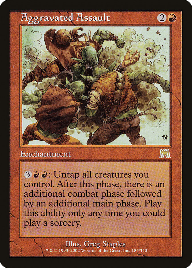 Aggravated Assault - [Foil, Retro Frame] Onslaught (ONS)