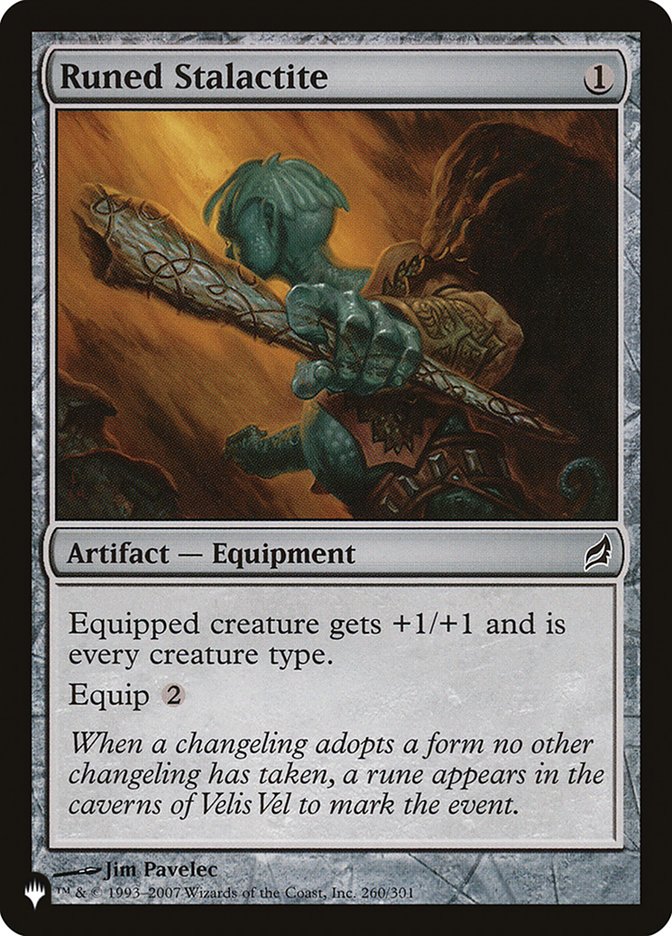Runed Stalactite - [Foil] The List (PLIST)