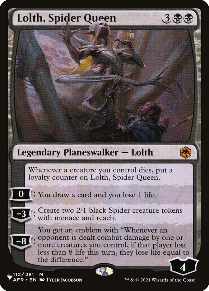 Lolth, Spider Queen - The List (PLIST)