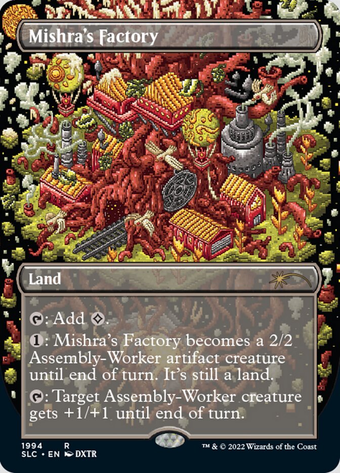 Mishra's Factory - [Foil, Borderless] Secret Lair 30th Anniversary Countdown Kit (SLC)