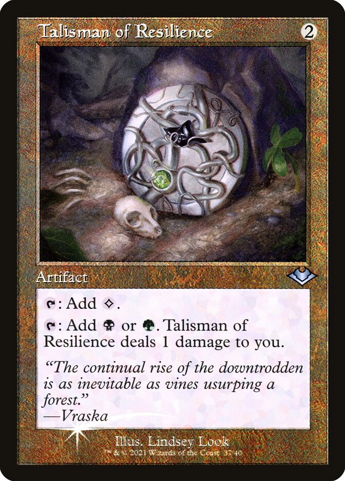 Talisman of Resilience - [Etched Foil, Retro Frame] Modern Horizons 1 Timeshifts (H1R)