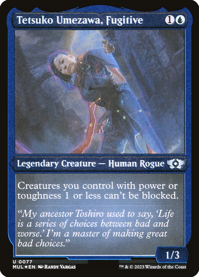 Tetsuko Umezawa, Fugitive - [Etched Foil] Multiverse Legends (MUL)