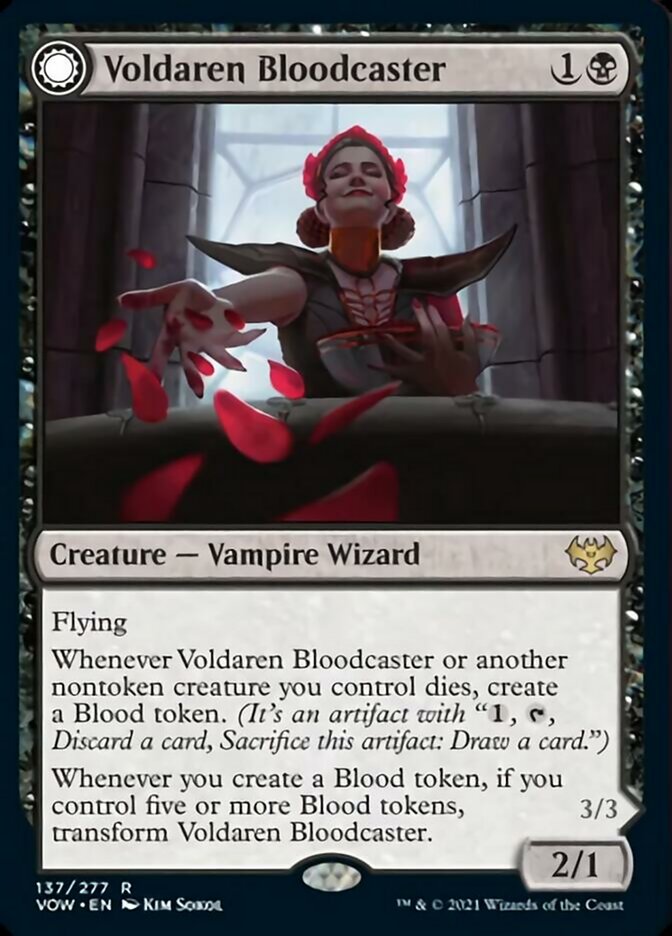 Voldaren Bloodcaster // Bloodbat Summoner - [Foil] Innistrad: Crimson Vow (VOW)